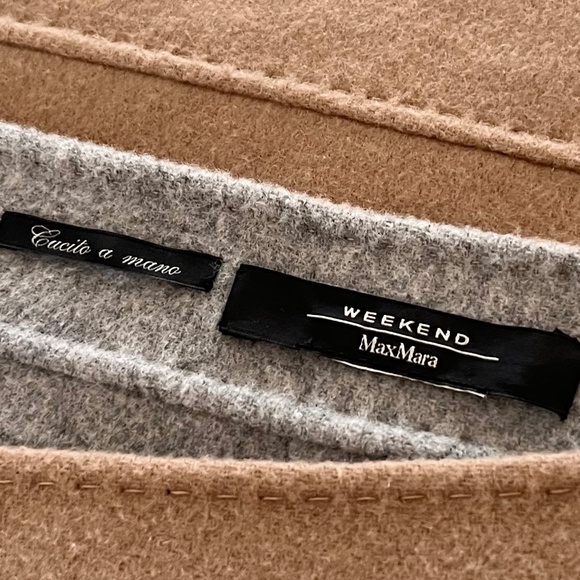 Weekend MaxMara Camel Wool Skirt, 100% Virgin Wool, Size 6 - Picture 3 of 11